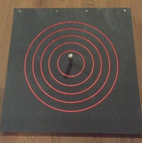 Light Weight Quoit Boards With Orange Lights, Other colors available (Night Playing) Patent Pending.